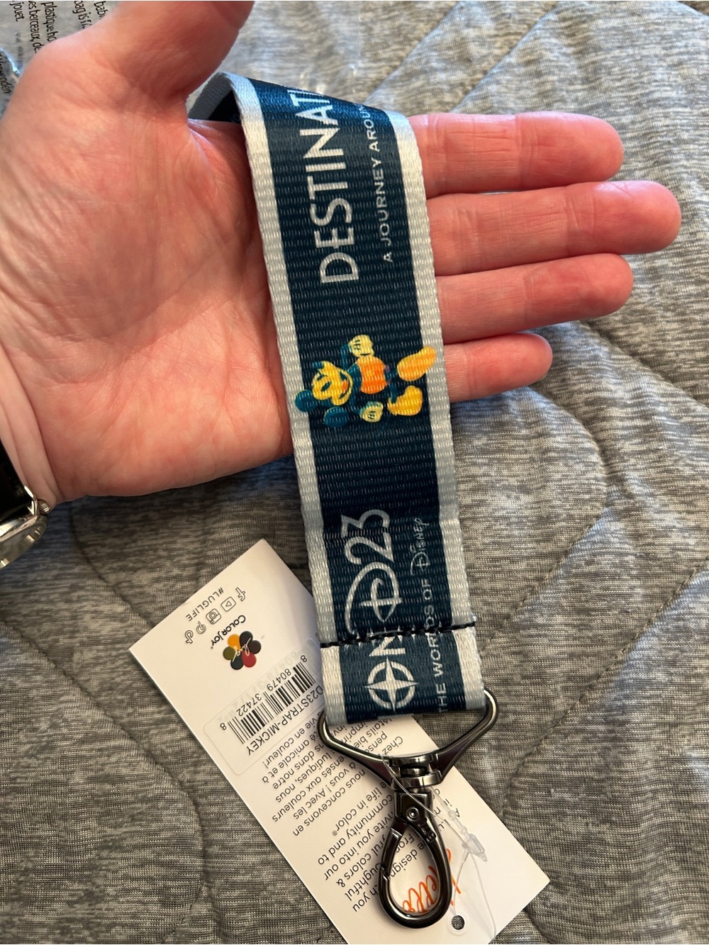 NWT Lug Destination 23 Mickey Mouse bag strap